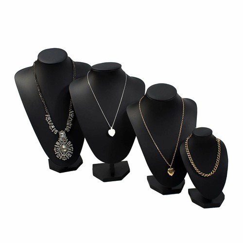 Collana similpelle nera busti